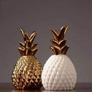 Wedding Centerpieces Living Room Fruit Ornament Gold Ceramic Pineapple Figurine Decorative Home Housewarming Wedding Gift Style
Wedding Centerpieces Living Room Fruit Ornament Gold Ceramic Pineapple Figurine Decorative Home Housewarming Wedding Gift Style