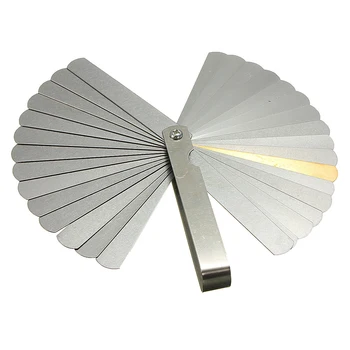 Feeler Gauge 32 Blades 0.04-0.88mm 0015-0.035 Copper Sheet Measuring Tool Polished Surface Durable And Smooth 
Feeler Gauge 32 Blades 0.04-0.88mm 0015-0.035 Copper Sheet Measuring Tool Polished Surface Durable And Smooth