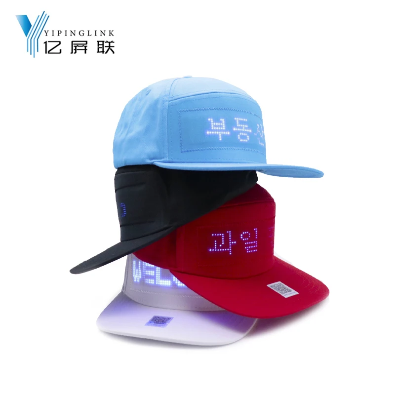 Bluetooth 1248 dots multi-language led cap with programmable digital LED display baseball cap for dancing party hiking travel
Bluetooth 1248 dots multi-language led cap with programmable digital LED display baseball cap for dancing party hiking travel