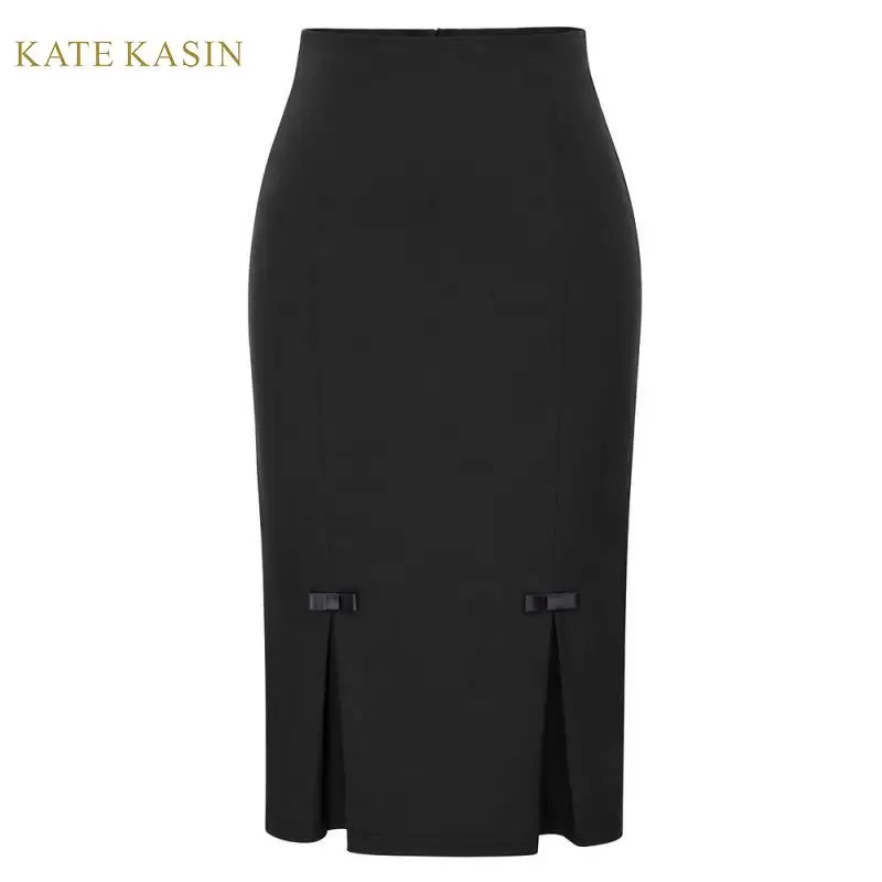 Kate Kasin Women Midi High Waist Office Stretchy Pencil Skirt with Bowknot Retro Party Hips-Wrapped Bodycon Skirts Faldas 2019
Kate Kasin Women Midi High Waist Office Stretchy Pencil Skirt with Bowknot Retro Party Hips-Wrapped Bodycon Skirts Faldas 2019