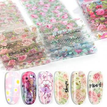 10pcs Colorful Flowers Nail Foils Stickers Transfer Set Nail Art Decals Wraps Manicure Adhesive Tattoo Decorations Sliders TR798
10pcs Colorful Flowers Nail Foils Stickers Transfer Set Nail Art Decals Wraps Manicure Adhesive Tattoo Decorations Sliders TR798