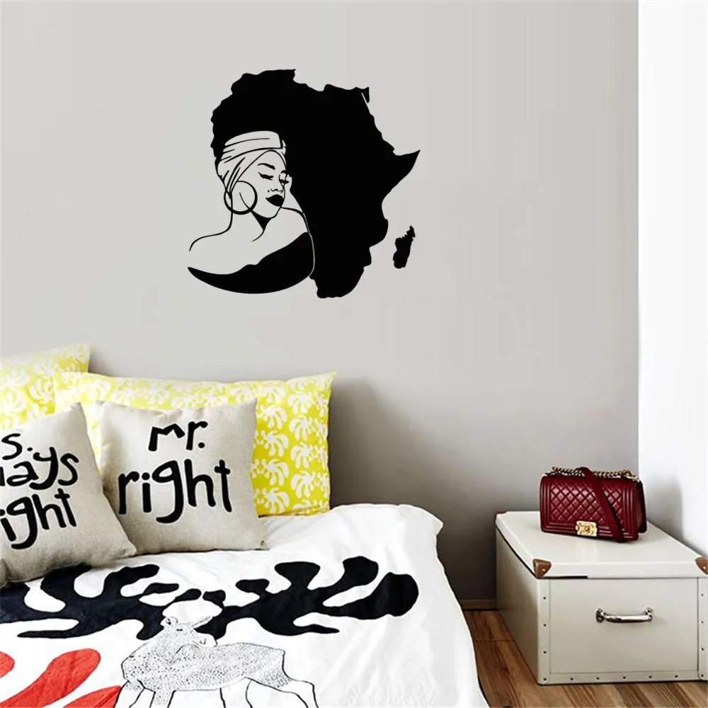 Africa Continent Map Wall Decal African Girl Wall Stickers For Living Room Bedroom Vinyl Art Mural Revocable DW9712
Africa Continent Map Wall Decal African Girl Wall Stickers For Living Room Bedroom Vinyl Art Mural Revocable DW9712