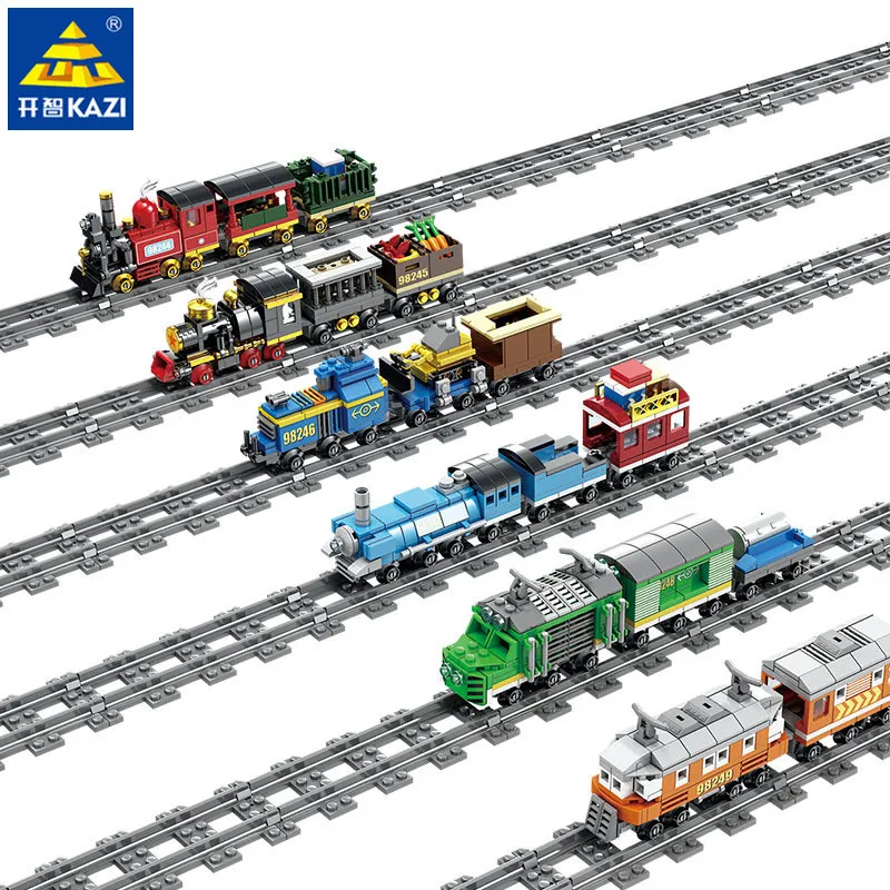 City Train Rail Urban Building Blocks Sets Railway Playmobil Freight Steam Trains Creator Bricks Educational Toys for Children
City Train Rail Urban Building Blocks Sets Railway Playmobil Freight Steam Trains Creator Bricks Educational Toys for Children