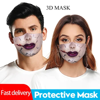 1 PCS Adult Mask Halloween Thriller Mask PM2.5 Anti-dust Windproof Breathable Mask Washable Reusable 3D Mask with 2 filters
1 PCS Adult Mask Halloween Thriller Mask PM2.5 Anti-dust Windproof Breathable Mask Washable Reusable 3D Mask with 2 filters