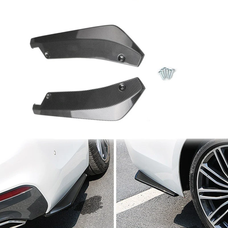 2PCS Universal Carbon Fiber Look/ Black Car Rear Bumper Lip Diffuser Splitter Canard Spoiler Protector For Benz For BMW For Ford
2PCS Universal Carbon Fiber Look/ Black Car Rear Bumper Lip Diffuser Splitter Canard Spoiler Protector For Benz For BMW For Ford