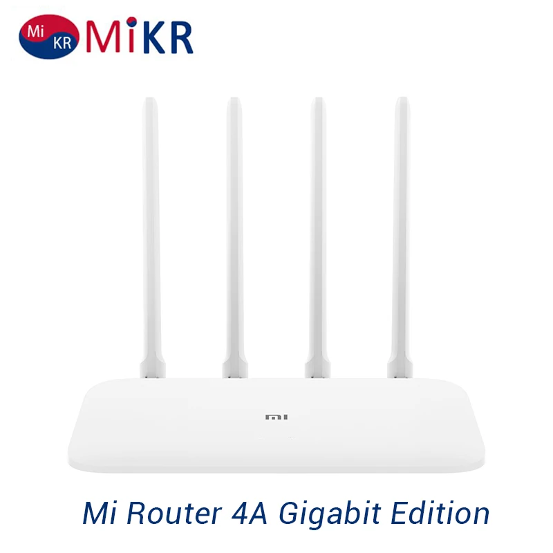 

Global Version Xiaomi Mi Router 4A Gigabit Edition 1000M 2.4GHz +5GHz WiFi 16MB ROM + 128MB DDR3 High Gain 4 Antenna APP Control