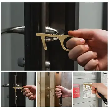 10pcs Elevator Button Contactless Tool Safety Door Opener Brass Key Safety Protection Isolation No Touch Anti-bacterial Opener
10pcs Elevator Button Contactless Tool Safety Door Opener Brass Key Safety Protection Isolation No Touch Anti-bacterial Opener
