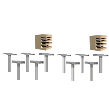 5PC/Set 1/4 Inch Shank Milling Cutter Wood Carving T Type Slotting Cutter Router Bits Woodworking T-Slot Woodworking Tool
5PC/Set 1/4 Inch Shank Milling Cutter Wood Carving T Type Slotting Cutter Router Bits Woodworking T-Slot Woodworking Tool
