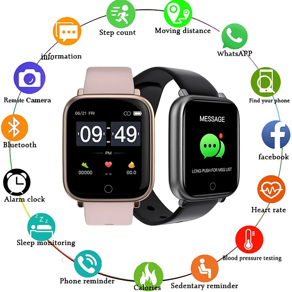 Smart Watch Bluetooth Heart Rate Blood Pressure Monitor Fitness Tracker Tracker Pressure Rate Fitness Bluetooth Smart Watch
Smart Watch Bluetooth Heart Rate Blood Pressure Monitor Fitness Tracker Tracker Pressure Rate Fitness Bluetooth Smart Watch