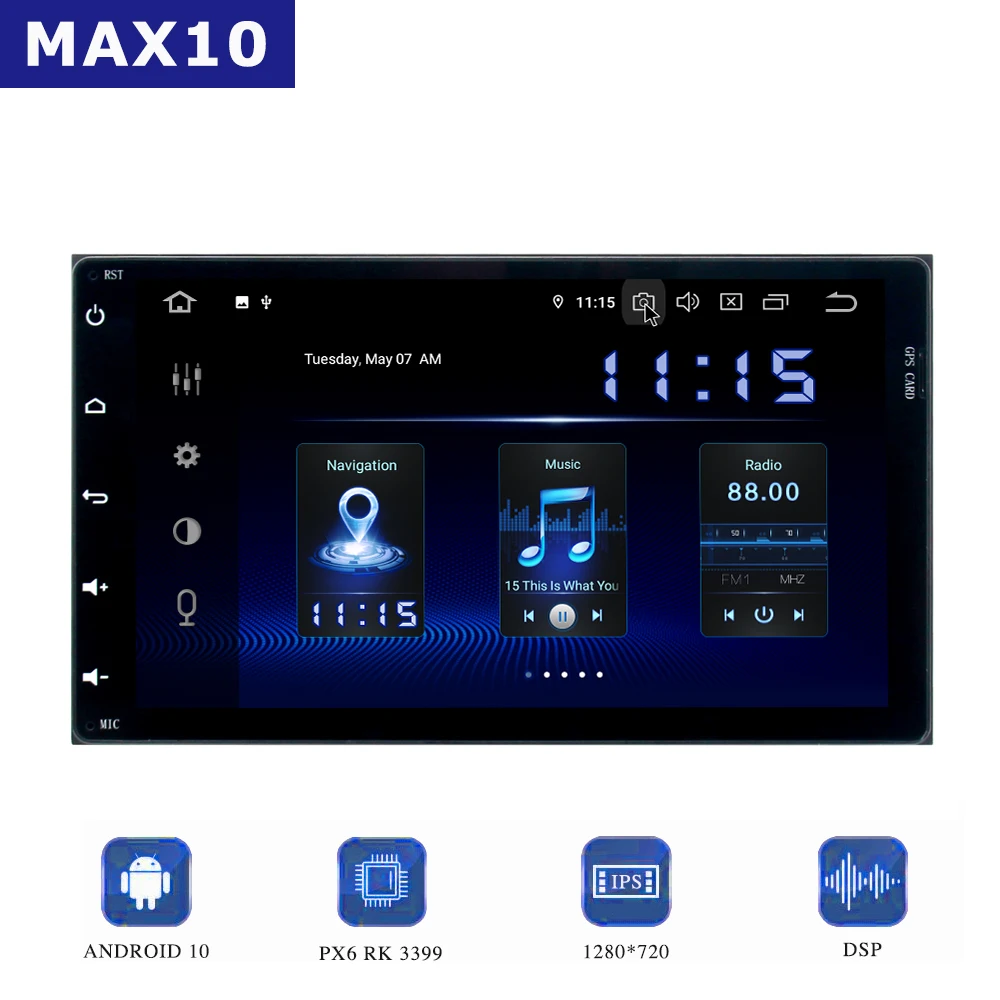 Android 10.0 Car Radio for Toyota Corolla Auris Fortuner 2017-2020 Multimedia Navi with DSP CarPlay 9" IPS Screen 4GB+64GB MAX10
Android 10.0 Car Radio for Toyota Corolla Auris Fortuner 2017-2020 Multimedia Navi with DSP CarPlay 9" IPS Screen 4GB+64GB MAX10