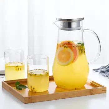 900ml/1400ml Transparent Glass Water Jug Heat Resistant Carafe Juice Tea Pot Kettle Pitcher with with Handle Lid Glasses Bottle
900ml/1400ml Transparent Glass Water Jug Heat Resistant Carafe Juice Tea Pot Kettle Pitcher with with Handle Lid Glasses Bottle