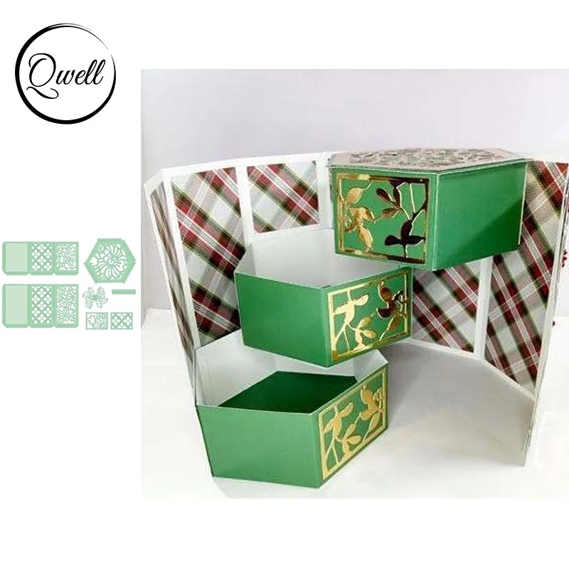 QWELL Three-layer Cylindrical Box Metal Cutting Dies for Scrapbooking and Card Making Paper Embossing Craft New 2019 die cuts
QWELL Three-layer Cylindrical Box Metal Cutting Dies for Scrapbooking and Card Making Paper Embossing Craft New 2019 die cuts