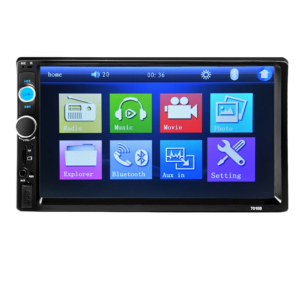 2 DIN Car Radio Player HD USB Auto Electronics Autoradio auto Rear View Camera Bluetooth FM MP3 MP4 MP5 Audio Video
2 DIN Car Radio Player HD USB Auto Electronics Autoradio auto Rear View Camera Bluetooth FM MP3 MP4 MP5 Audio Video