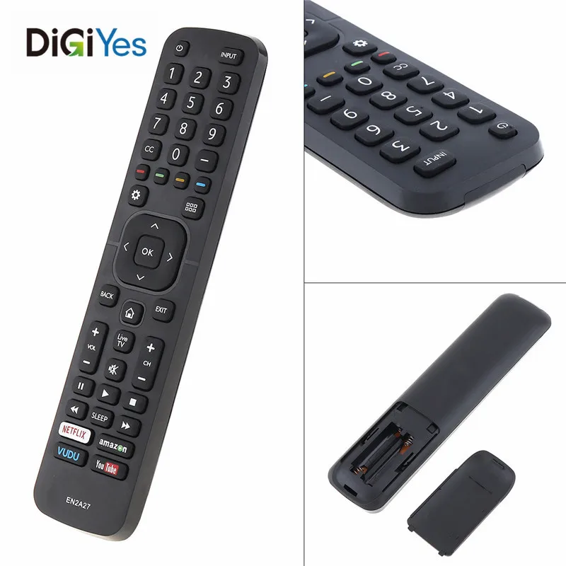 EN2A27 Smart LED TV Remote Control Replacement Support 2 x AAA Batteries with Long Distance for Hisense 55H6B / 50H7GB
EN2A27 Smart LED TV Remote Control Replacement Support 2 x AAA Batteries with Long Distance for Hisense 55H6B / 50H7GB