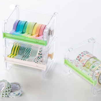 Transparent Desktop Roll Tape Dispenser Cutter for Office School Home Scrapbooking Art Projects
Transparent Desktop Roll Tape Dispenser Cutter for Office School Home Scrapbooking Art Projects