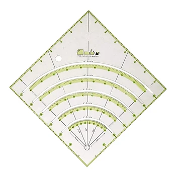Multifunctional Arcs and Fan Quilt Circle Cutter Ruler Sewing Tool DIY Plastic Ruler Cutting Patchwork Ruler Sewing Craft Tools
Multifunctional Arcs and Fan Quilt Circle Cutter Ruler Sewing Tool DIY Plastic Ruler Cutting Patchwork Ruler Sewing Craft Tools
