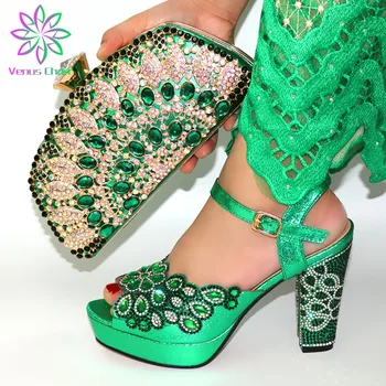 Green Color Italian Woman High Heels Sandals And Matching Bag Set For Party Hot Sale African Woman Shoes And Bag To Match
Green Color Italian Woman High Heels Sandals And Matching Bag Set For Party Hot Sale African Woman Shoes And Bag To Match
