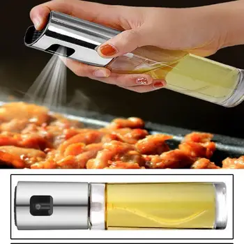 23 Kitchen Baking Oil Cook Oil Spray Empty Bottle Vinegar Bottle Oil Dispenser Cooking Tool Salad Barbecue Cooking Glass Olive 
23 Kitchen Baking Oil Cook Oil Spray Empty Bottle Vinegar Bottle Oil Dispenser Cooking Tool Salad Barbecue Cooking Glass Olive