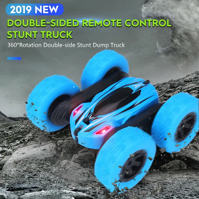 

Rc Car High Speed 3D Flip Remote Control Rollover Car Drift Buggy Crawler Stunt Car 360° Rotation Double-side Stunt Dump Truck