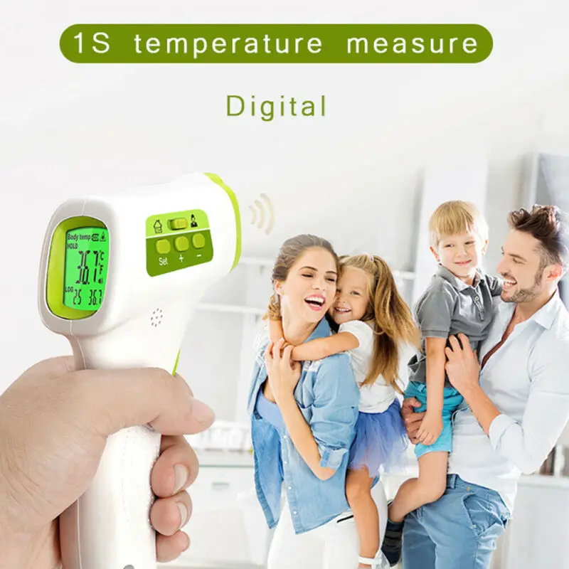 Medical Non-Contact Thermometer Gun LCD Digital Forehead Fever Adult Infrared Gun Non-contact Temperature Measuring Random Color
Medical Non-Contact Thermometer Gun LCD Digital Forehead Fever Adult Infrared Gun Non-contact Temperature Measuring Random Color