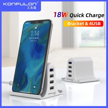 30W Quick Charge 3.0 Multi USB Charger Mobile Phone Charger Max 3A EU US UK Destop Charger For iPhone12 QC3.0 Charger
30W Quick Charge 3.0 Multi USB Charger Mobile Phone Charger Max 3A EU US UK Destop Charger For iPhone12 QC3.0 Charger