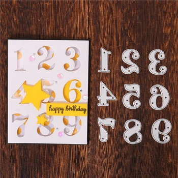 YaMinSanNiO 1-9 Number Dies Digits Metal Cutting Dies for DIY Scrapbook Album Paper Craft Creative Stencil Templates Decor Mold
YaMinSanNiO 1-9 Number Dies Digits Metal Cutting Dies for DIY Scrapbook Album Paper Craft Creative Stencil Templates Decor Mold