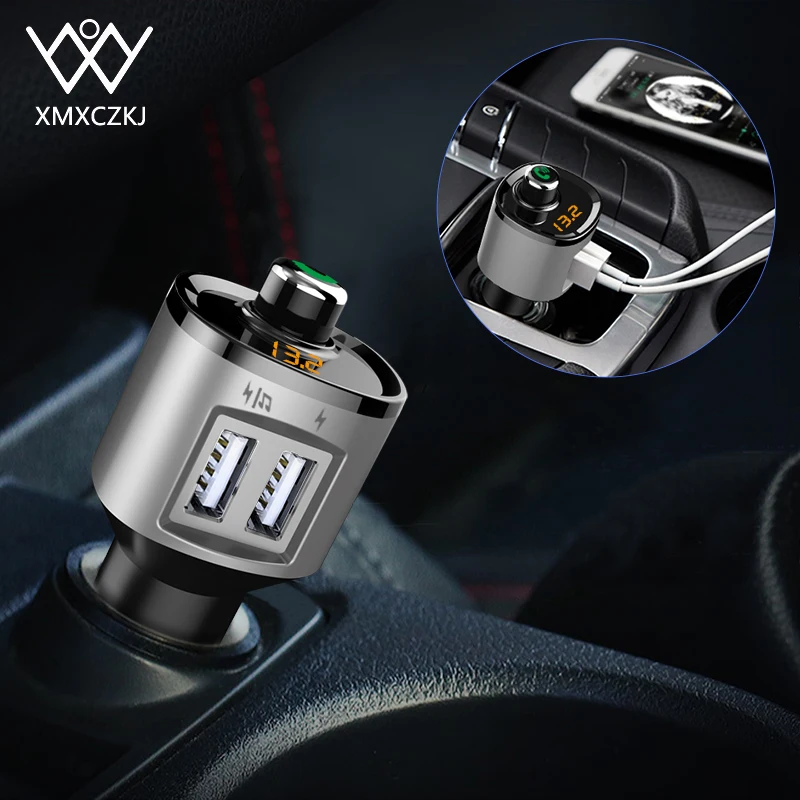 XMXCZKJ Dual USB Car Charger Digital Display For iPhone Fast Charging Handsfree FM Transmitter Bluetooth Car Kit LCD MP3 Player
XMXCZKJ Dual USB Car Charger Digital Display For iPhone Fast Charging Handsfree FM Transmitter Bluetooth Car Kit LCD MP3 Player