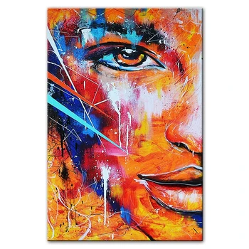 Sexy Woman Face Art Wall Picture Abstract Pure Hand-painted Oil Painting Portrait Wall Canvas Art Paintings For Bedroom Decor
Sexy Woman Face Art Wall Picture Abstract Pure Hand-painted Oil Painting Portrait Wall Canvas Art Paintings For Bedroom Decor