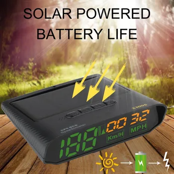 X100S HUD Time Altitude Speed Meter Car GPS Speedometer Head-Up Display Auto Safe Warning Diagnostic Tool Solar Charge Universal
X100S HUD Time Altitude Speed Meter Car GPS Speedometer Head-Up Display Auto Safe Warning Diagnostic Tool Solar Charge Universal