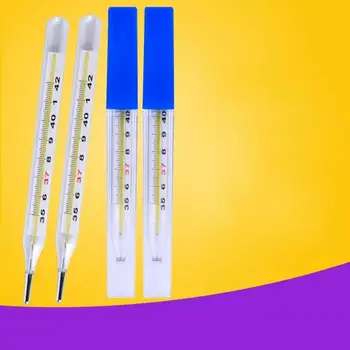 

HOT Medical glass mercury thermometer temperature clinical medical home health care monitors Thermometers