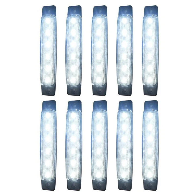 10 pieces 24V Tail 6 SMD LED side indicator Indicators rear lamp white light for buses / trucks / trailers / trucks MA565
10 pieces 24V Tail 6 SMD LED side indicator Indicators rear lamp white light for buses / trucks / trailers / trucks MA565