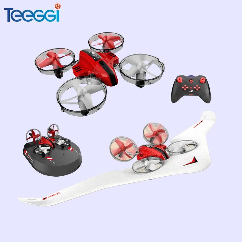 Teeggi T11 3-in-1 Vehicle Detachable RC Drone EPP Flying Air Boat Glider RC Airplane 2.4G RC Quadcopter For Kids VS E016F S9HW
Teeggi T11 3-in-1 Vehicle Detachable RC Drone EPP Flying Air Boat Glider RC Airplane 2.4G RC Quadcopter For Kids VS E016F S9HW