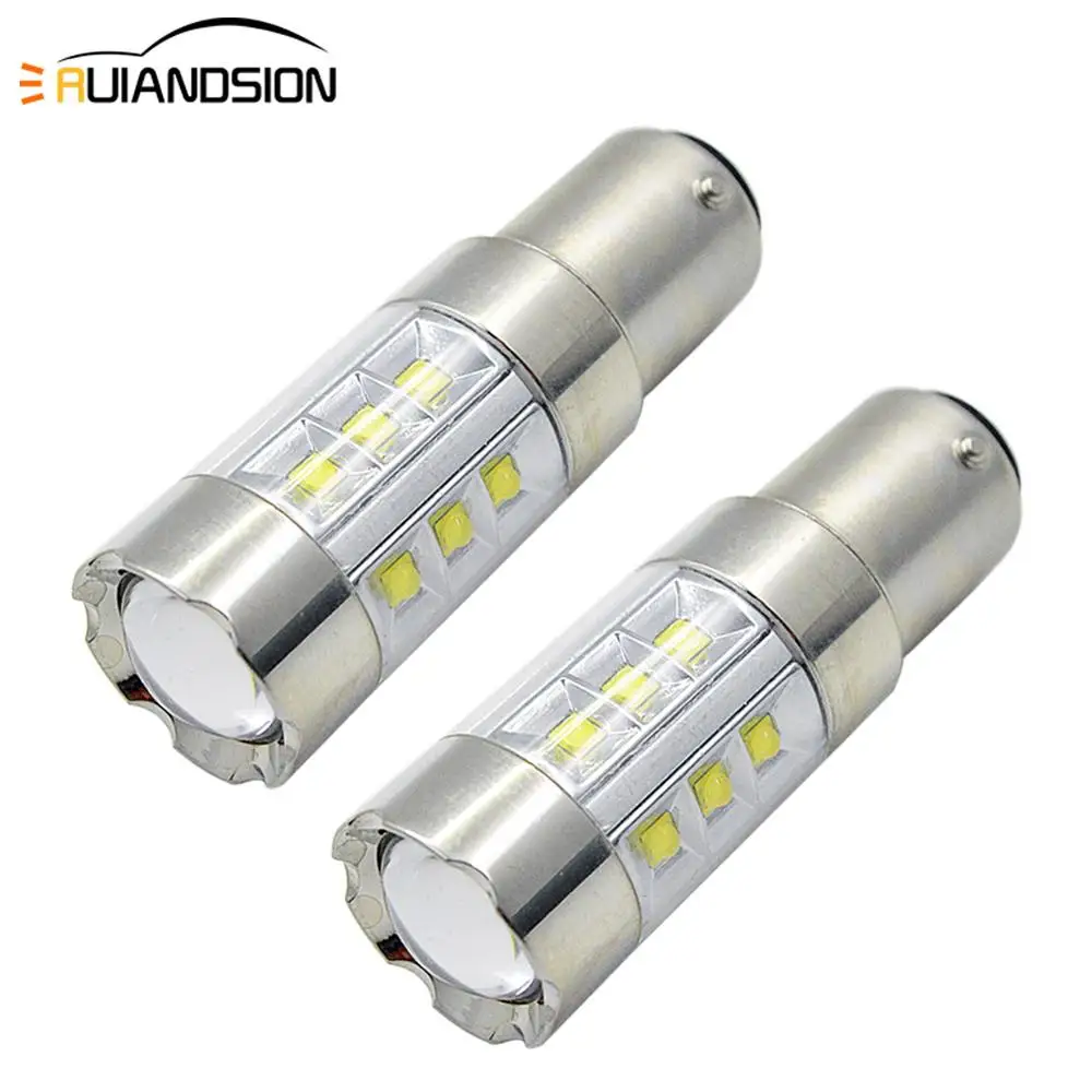 2 шт. 100 Вт P21/5 1157 BAY15D 7528 Canbus без Hyper Flash Светодиодная лампа стоп-сигнал стояночный