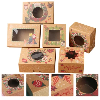 12Pcs Paper Box Creative Durable Portable Cute Premium Christmas Gift Boxes Dessert Box for Store
12Pcs Paper Box Creative Durable Portable Cute Premium Christmas Gift Boxes Dessert Box for Store