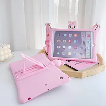 Cover For iPad 9.7 2018 2017 10.2 7th Pro 9.7 10.5 Air 1 2 3 Pink Cartoon Kids Case for iPad Mini 1 2 3 4 5 Silicon Funda +strap
Cover For iPad 9.7 2018 2017 10.2 7th Pro 9.7 10.5 Air 1 2 3 Pink Cartoon Kids Case for iPad Mini 1 2 3 4 5 Silicon Funda +strap
