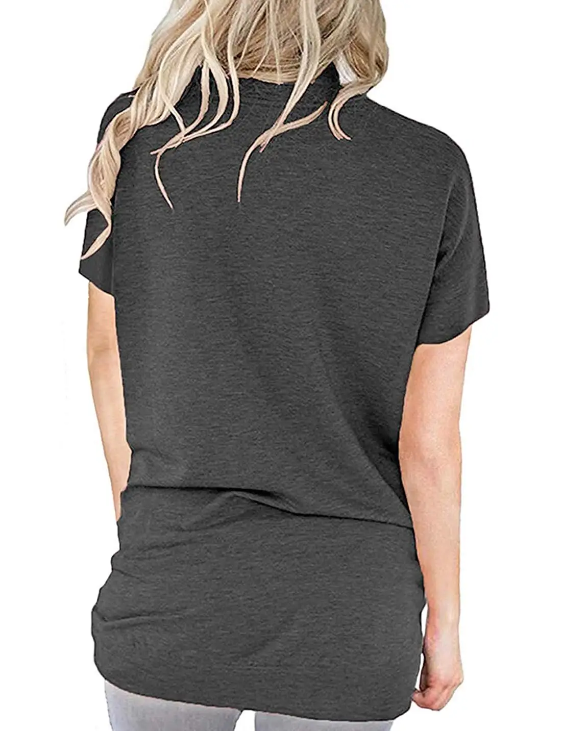 

Camiseta de mujer de Color sólido blusas de manga larga túnica blusas sueltas sudadera cómoda