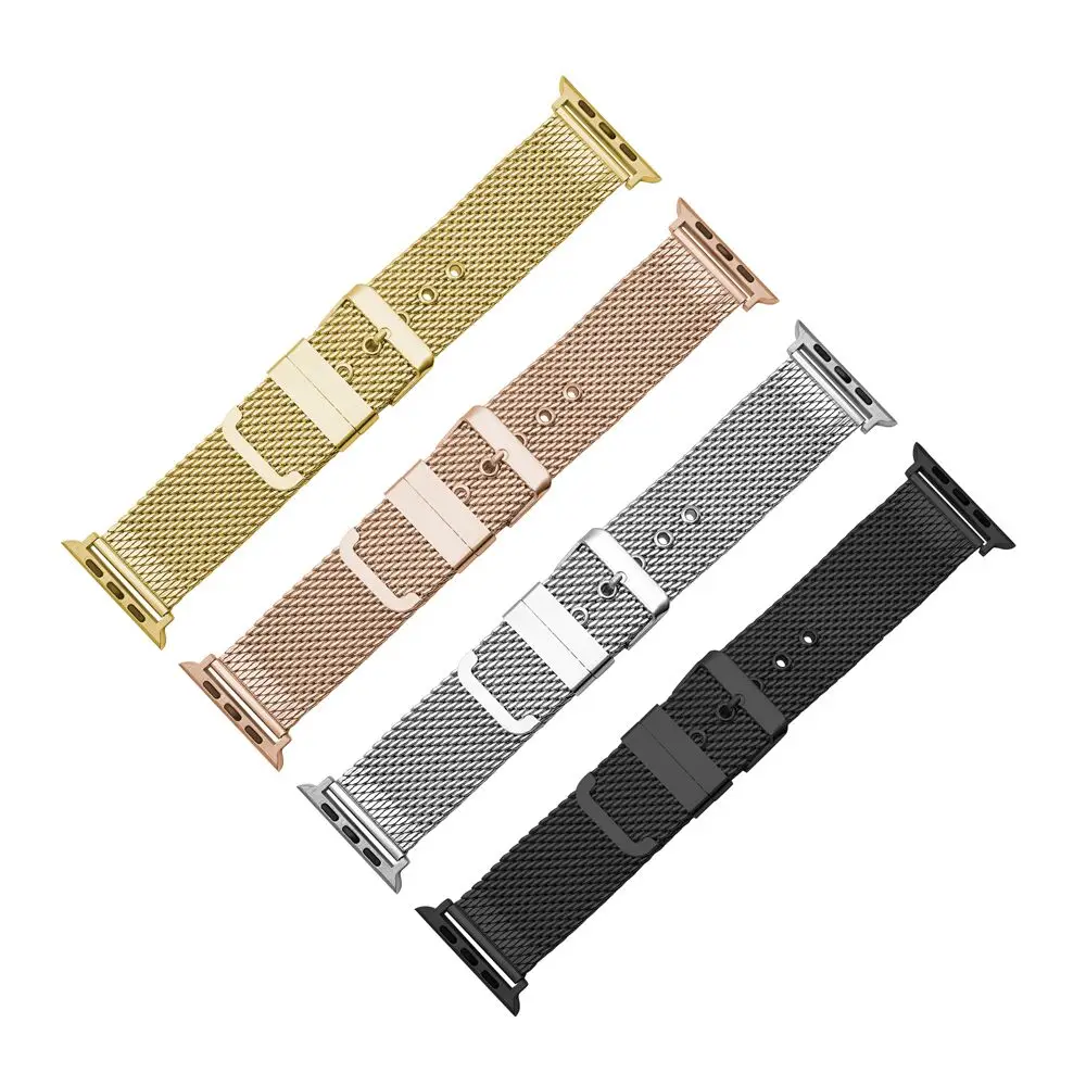Ремешок «Миланская петля» из нержавеющей стали для Apple Watch, 45/42/38 мм, 7/6/5/4, металлический браслет для часов iWatch Series 44/40/41 мм 
Ремешок «Миланская петля» из нержавеющей стали для Apple Watch, 45/42/38 мм, 7/6/5/4, металлический браслет для часов iWatch Series 44/40/41 мм