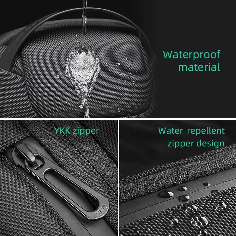 2021 Mark Ryden Men shoulder Bag TSA Anti-theft Lock Men Crossbody Bag Free-Charging Sling bag Men YKK Zipper Men Shoulder Bag