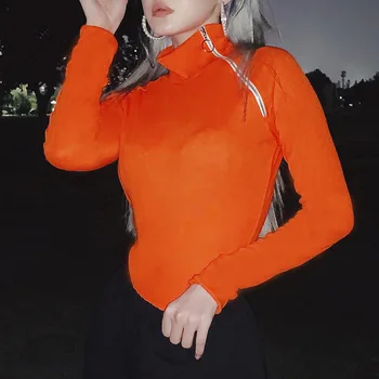 EIFER high neck zipper patchwork sexy bodysuit autumn winter women bodycon party 
EIFER high neck zipper patchwork sexy bodysuit autumn winter women bodycon party