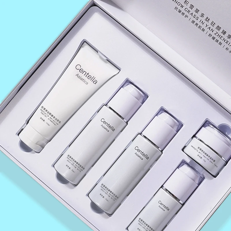 Centella Asiatica Skin Care Set Face Cream Facial Cleanser Skincare Sets Gift Set Kit Plant Essence Cosmetics
Centella Asiatica Skin Care Set Face Cream Facial Cleanser Skincare Sets Gift Set Kit Plant Essence Cosmetics