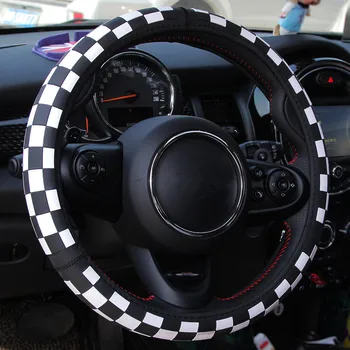 The Union Jack Checker Printed Car Steering Wheel Cover Case 38cm for BMW Mini Clubman Countryman Interior Styling
The Union Jack Checker Printed Car Steering Wheel Cover Case 38cm for BMW Mini Clubman Countryman Interior Styling