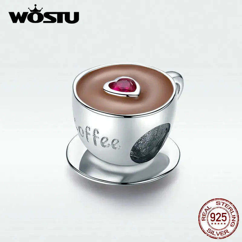 WOSTU New Arrival 100% Real 925 Sterling Silver Cute Coffee Beads Pendant Fit Original Charms Bracelet Jewelry BKC1286
WOSTU New Arrival 100% Real 925 Sterling Silver Cute Coffee Beads Pendant Fit Original Charms Bracelet Jewelry BKC1286