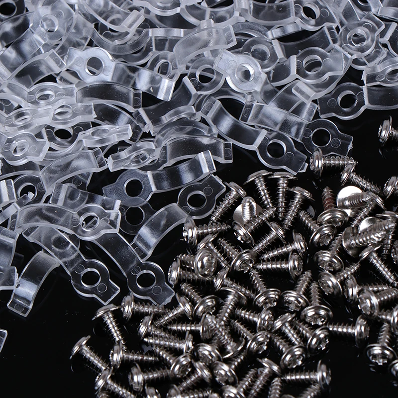 Bracket 8/10mm Fixing Clip for 5050 5630 LED Strip Light + Screw Connectors Accessories New 100 Pieces Mounting
Bracket 8/10mm Fixing Clip for 5050 5630 LED Strip Light + Screw Connectors Accessories New 100 Pieces Mounting