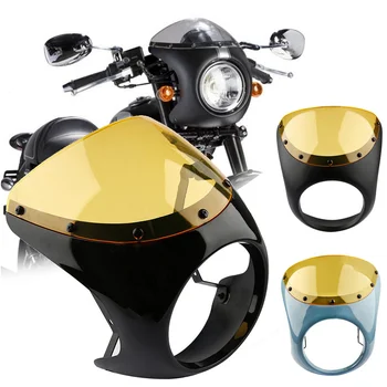 dropshipping Cafe Racer Handlebar Headlight Windshield 7 Inch Fairing Screen for Harley Motorcycle OE88
dropshipping Cafe Racer Handlebar Headlight Windshield 7 Inch Fairing Screen for Harley Motorcycle OE88