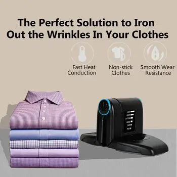 6 Heat Settings Iron Mini Collar Electric Double Ironing Flip-Out Wings Folding Portable Crafting Travel Business Trip Collar
6 Heat Settings Iron Mini Collar Electric Double Ironing Flip-Out Wings Folding Portable Crafting Travel Business Trip Collar