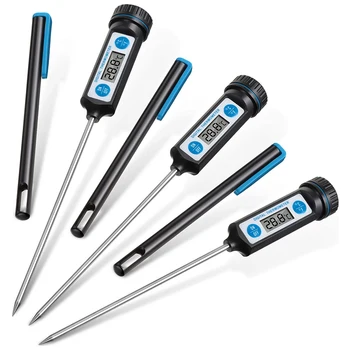 3 Pieces Instant Read Meat Thermometers Waterproof Digital Food Thermometer Kitchen Cooking Thermometer with Long Probe
3 Pieces Instant Read Meat Thermometers Waterproof Digital Food Thermometer Kitchen Cooking Thermometer with Long Probe