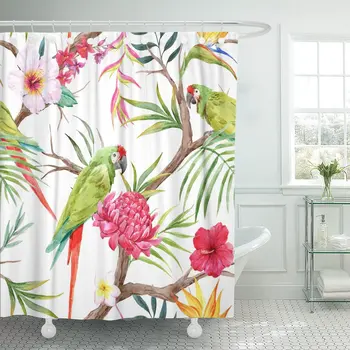 Watercolor Tropical Tree Pattern Plants Flowers of Hibiscus Blooming Shower Curtain Waterproof Polyester Fabric 72 x 78 Inches
Watercolor Tropical Tree Pattern Plants Flowers of Hibiscus Blooming Shower Curtain Waterproof Polyester Fabric 72 x 78 Inches