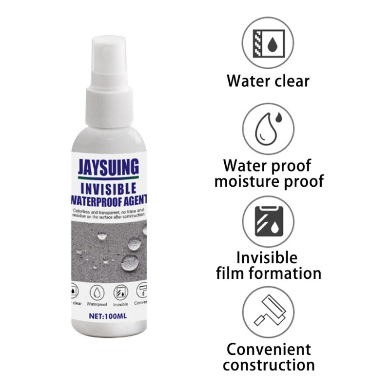 100ml Invisible Waterproof Agent Sealant For Roof Leak-proof Permeable Drain Spray Home Patch Tools Sealant Roof Glues
100ml Invisible Waterproof Agent Sealant For Roof Leak-proof Permeable Drain Spray Home Patch Tools Sealant Roof Glues
