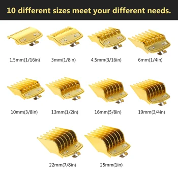 10pcs Cutting Guide Comb Hair Clipper Limit Comb Guide Attachment Set for Electric Hair Trimmer Shaver Hairdressing Tool
10pcs Cutting Guide Comb Hair Clipper Limit Comb Guide Attachment Set for Electric Hair Trimmer Shaver Hairdressing Tool