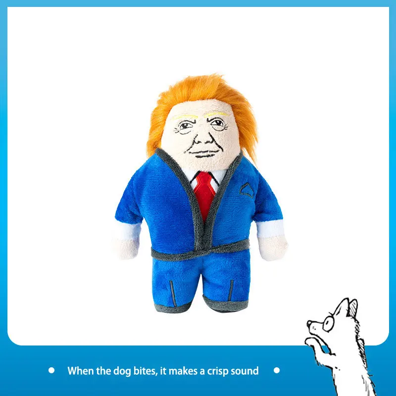 22cm American Spoof Trump Dog Toy Molar Teeth Sounding Plush Toys Bite-resistant Pet Products
22cm American Spoof Trump Dog Toy Molar Teeth Sounding Plush Toys Bite-resistant Pet Products